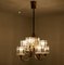 Crystal Glass Chandelier from Peill & Putzler, 1970s 8
