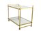 Italian Brass & Glass Serving Cart, 1970s 4