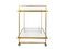 Italian Brass & Glass Serving Cart, 1970s, Image 6