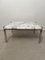 Tavolino da caffè in acciaio cromato e marmo di Étienne Fermigier, anni '60, Immagine 1