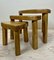 Triangular Nesting Tables in the style of Pierre Chapo, Netherlands, 1960s, Set of 3, Image 4