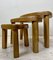 Triangular Nesting Tables in the style of Pierre Chapo, Netherlands, 1960s, Set of 3, Image 12