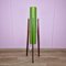 Lámpara de pie Rocket de madera y fibra de vidrio de Novoplast Sered, años 60, Immagine 1