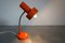 Lámpara de mesa de metal naranja, años 70, Imagen 6