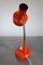 Lámpara de mesa de metal naranja, años 70, Imagen 7