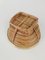 Caja italiana redonda de bambú, ratán y latón, años 70, Imagen 11
