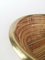 Caja italiana redonda de bambú, ratán y latón, años 70, Imagen 13