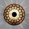 Mid-Century Iron Ring & Glass Ceiling Light from Limburg, Germany, 1960s 6