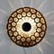 Mid-Century Iron Ring & Glass Ceiling Light from Limburg, Germany, 1960s, Image 6