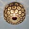 Mid-Century Iron Ring & Glass Ceiling Light from Limburg, Germany, 1960s 5