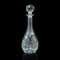 Tall Vintage English Cut Glass Port Decanter, 1960s 1