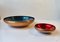 Danish Modern Copper and Enamel Bowls from Corona, 1960s, Set of 2 1