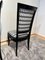 Art Deco High Back Black Lacquered Dining Chairs, France, 1930s, Set of 6, Image 14