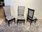 Art Deco High Back Black Lacquered Dining Chairs, France, 1930s, Set of 6, Image 15