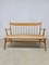 Vintage Wabi Sabi French Rush Straw Seated Sofa, 1950s 1