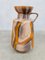 Vintage Orangefarbene Keramik Vase, Westdeutschland, 1960er 4