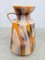 Vaso vintage in ceramica arancione, Germania Ovest, anni '60, Immagine 3
