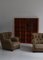 Art Deco Elm & Savak Wool Lounge Chairs from Fritz Hansen, Denmark, 1940s, Set of 2 2
