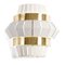 Jade and Ivory Comb Wall Lamp with Brass Ring by Dooq 6