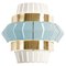 Jade and Ivory Comb Wall Lamp with Brass Ring by Dooq 1
