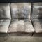 Vintage Mid-Century Gray Leather Patchwork Modular Corner Sofa, 1970s 7