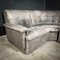 Vintage Mid-Century Gray Leather Patchwork Modular Corner Sofa, 1970s, Image 4