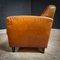 Vintage Cognac Brown Leather Armchair 7