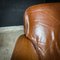 Vintage Cognac Brown Leather Armchair, Image 4