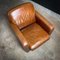 Vintage Cognac Brown Leather Armchair, Image 3