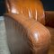 Vintage Cognac Brown Leather Armchair 5