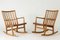 Ml-33 Rocking Chairs by Hans J. Wegner, 1950s, Set of 2 1