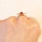 Vintage 18k Gold Ring with Pink Glass Paste, 1960s 19