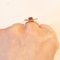 Vintage 18k Gold Ring with Pink Glass Paste, 1960s, Image 19