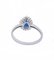 18 Karat Drop White Gold, Sapphire and Diamonds Modern Ring 3