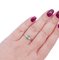 18 Karat White Gold, Emerald and Diamonds Engagement Ring 5