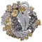 Anello in oro bianco con topazio e diamanti, anni '60, Immagine 1