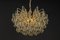 Large Murano Glass Tear Drop Chandelier from Christoph Palme, Germany, 1970s 11