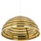 Large Brass Dome Pendant Light attributed to Florian Schulz, Germany, 1970s 1