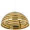 Large Brass Dome Pendant Light attributed to Florian Schulz, Germany, 1970s, Image 1