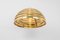Large Brass Dome Pendant Light attributed to Florian Schulz, Germany, 1970s, Image 5
