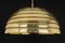 Large Brass Dome Pendant Light attributed to Florian Schulz, Germany, 1970s, Image 7