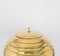 Large Brass Dome Pendant Light attributed to Florian Schulz, Germany, 1970s 6