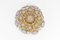 Vergoldete Messing Bouquet Kristallglas Einbaulampe zugeschrieben Palwa, Deutschland, 1970er 5