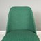 Mid-Century Italian Modern Forest Green Fabric and Wood Chairs, 1960s, Set of 4 8