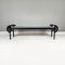 Post-Modern Italian Black Wood, Metal and Plastic Bench attributed to Nanni Fly Line, 1990s 2