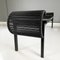 Post-Modern Italian Black Wood, Metal and Plastic Bench attributed to Nanni Fly Line, 1990s 7