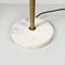 Modern Italian Opaline Acrylic Glass, Marble and Golden Metal Floor Lamp 1970s, Image 13