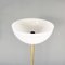 Modern Italian Opaline Acrylic Glass, Marble and Golden Metal Floor Lamp 1970s, Image 5