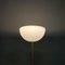 Modern Italian Opaline Acrylic Glass, Marble and Golden Metal Floor Lamp 1970s, Image 4