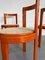 Modernistischer italienischer Esszimmerstuhl aus orangefarbenem Bugholz 10